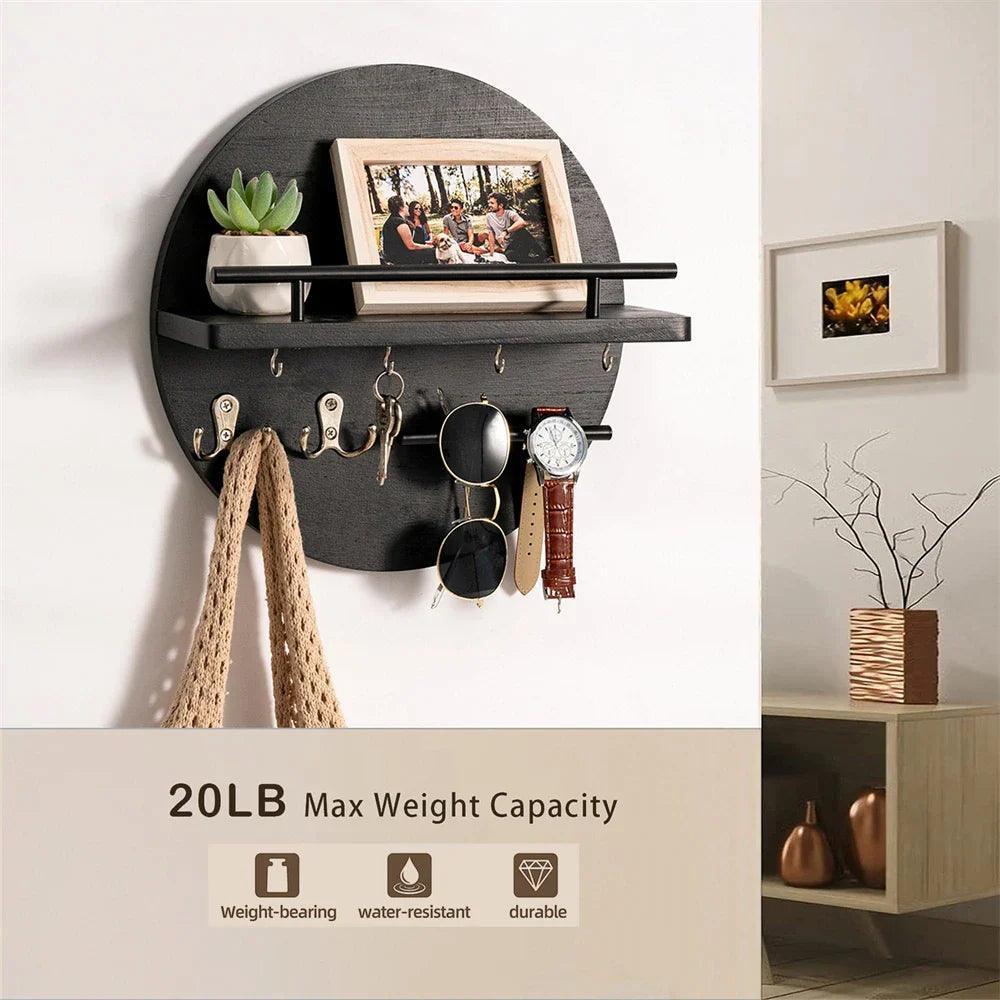 Wooden Key Holder for Wall – Elegant Design to Organize Your Keys 2