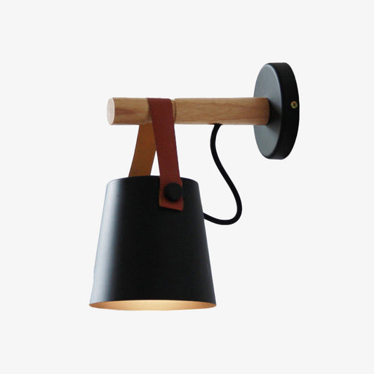 Wooden Wall Light – Elegant Scandinavian Design with Warm Glow 0