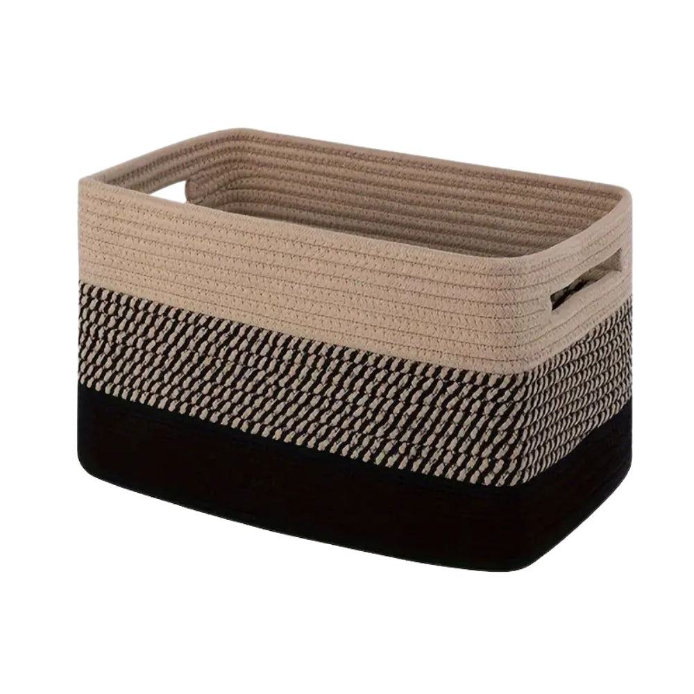 Woven Cotton Rope Storage Basket – Versatile And Stylish Organization Solution 2