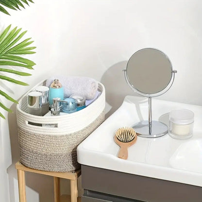 Woven Cotton Rope Storage Basket – Versatile And Stylish Organization Solution 6