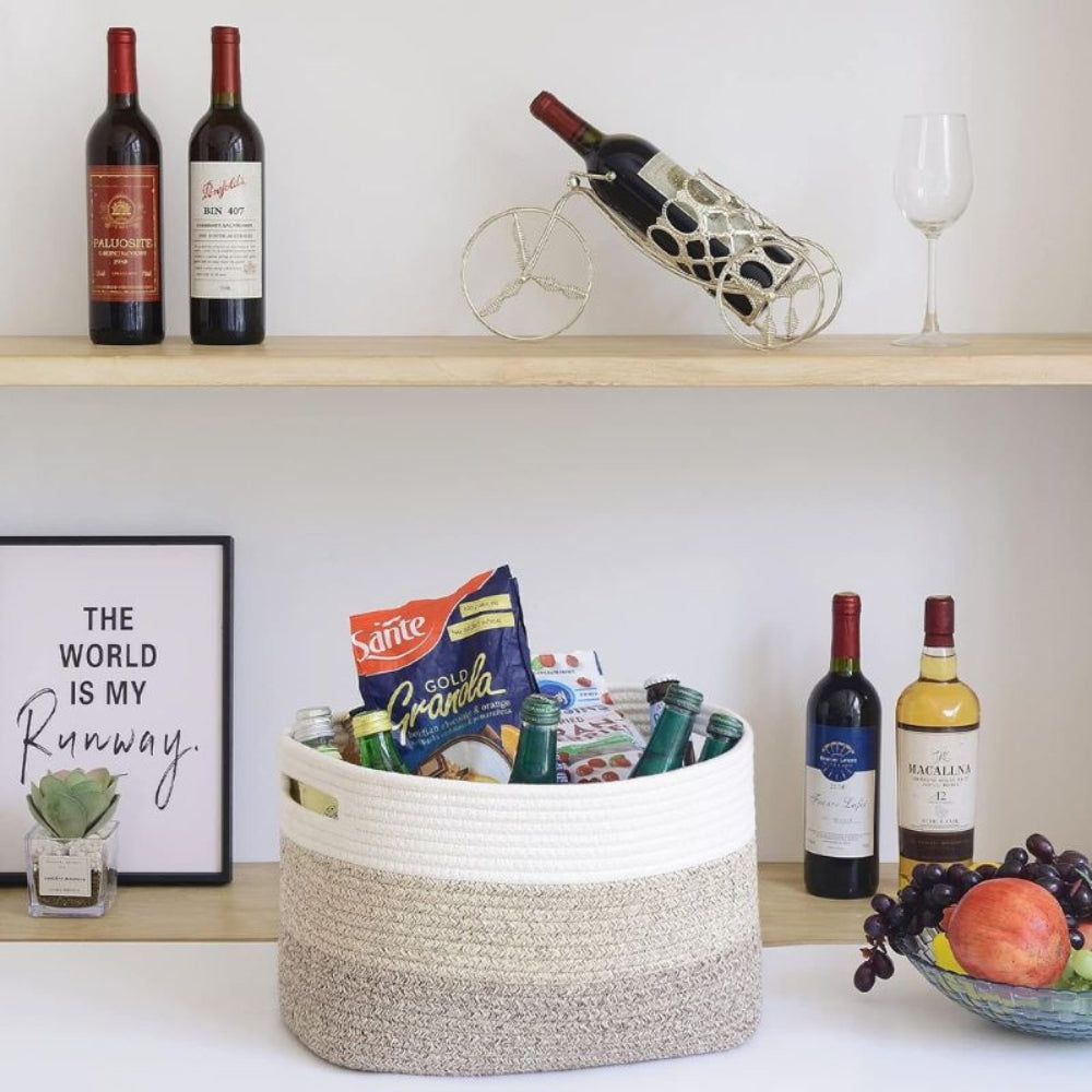 Woven Cotton Rope Storage Basket – Versatile And Stylish Organization Solution 7