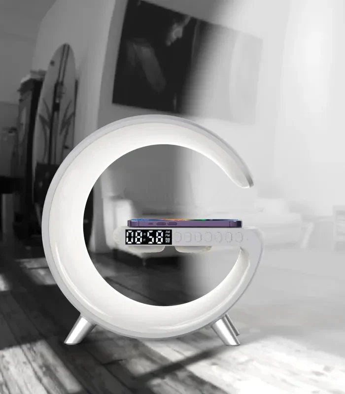 <strong>G-Shaped LED Lamp With Speaker</strong> – Multifunctional Elegance For Every Space 2